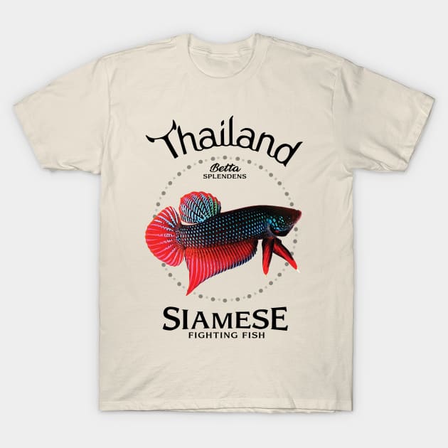 Siamese Fighting Fish T-Shirt by KewaleeTee